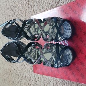 Guess multi print sandals